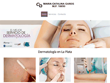 Tablet Screenshot of dermatologiacgareis.com